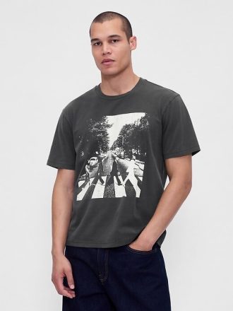 Camiseta gráfica descontraída dos Beatles