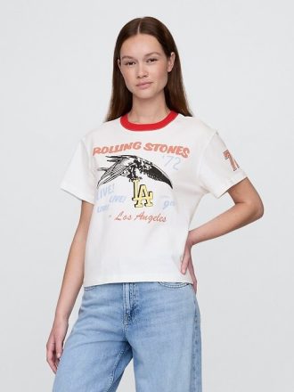 Camiseta gráfica descontraída dos Rolling Stones