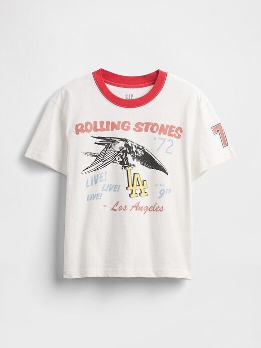 Camiseta gráfica descontraída dos Rolling Stones Camiseta gráfica descontraída dos Rolling Stones