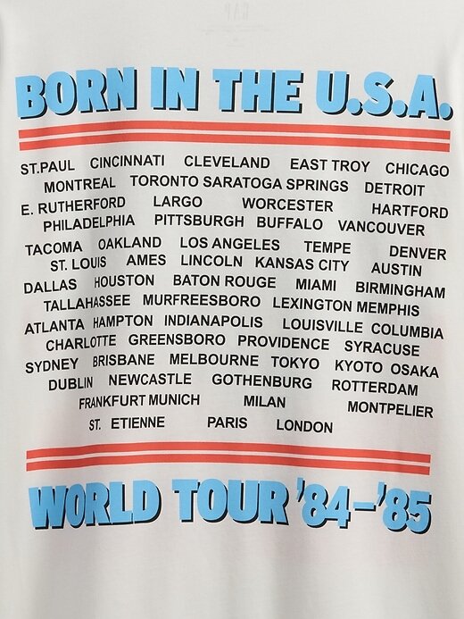 Camiseta gráfica do Bruce Springsteen Camiseta gráfica do Bruce Springsteen
