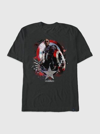 Camiseta gráfica do Capitão América Admirável Mundo Novo