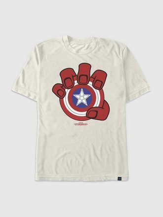 Camiseta gráfica do escudo do Capitão América