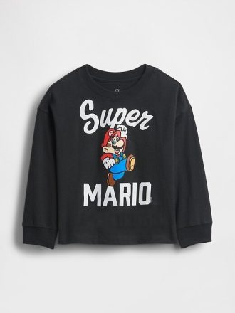 Camiseta gráfica do Super Mario para bebês e crianças pequenas