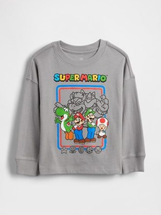 Camiseta gráfica do Super Mario para bebês e crianças pequenas
