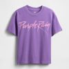 Camiseta gráfica relaxada Purple Rain