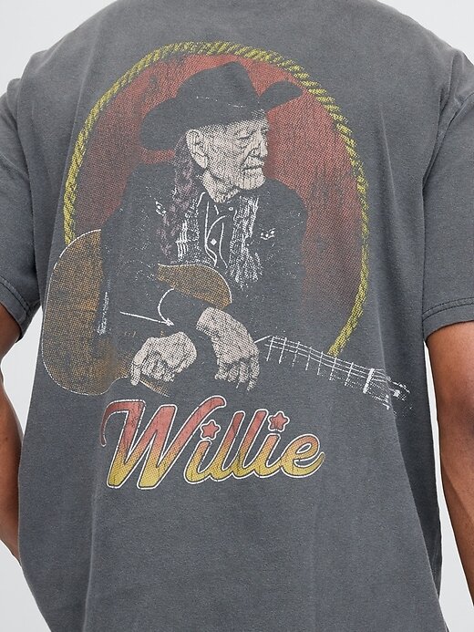 Camiseta gráfica Willie Nelson Camiseta gráfica Willie Nelson