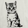 Camiseta infantil com estampa de gatinho pop art