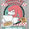 Camiseta infantil com estampa de pizza e Sonic The Hedgehog Knuckles