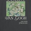 Camiseta infantil com estampa de rosas cor de rosa Van Gogh