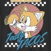 Camiseta infantil com estampa de tacos do Sonic The Hedgehog Tails