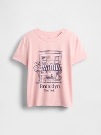 Camiseta infantil com estampa descontraída