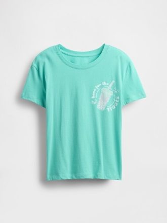 Camiseta infantil com estampa descontraída