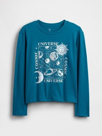 Camiseta infantil com estampa descontraída