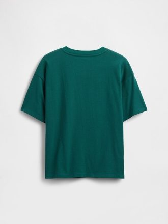 Camiseta infantil com estampa gráfica e descontraída