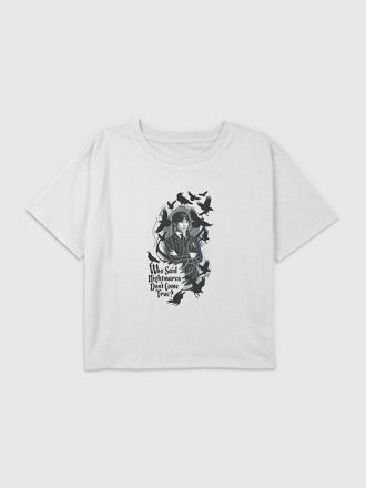 Camiseta infantil com estampa Pesadelos de Quarta-feira