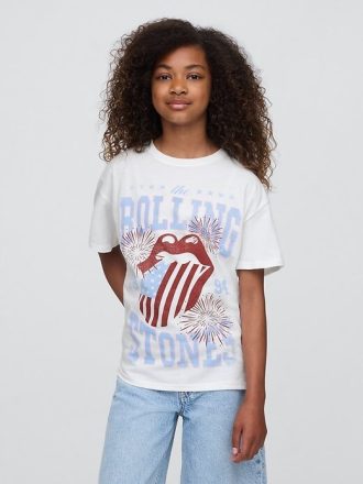 Camiseta infantil com estampa túnica