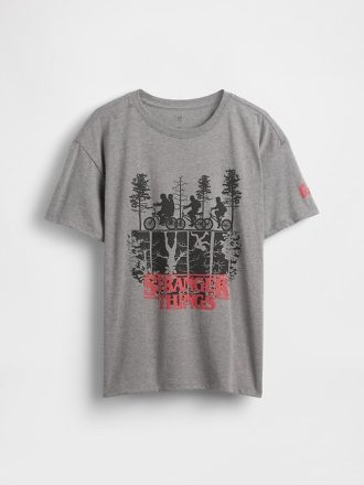 Camiseta infantil com estampa túnica