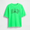 Camiseta infantil com logotipo atlético pesado