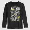 Camiseta infantil de manga comprida com estampa do Batman da DC Comics Camiseta infantil de manga comprida com estampa do Batman da DC Comics