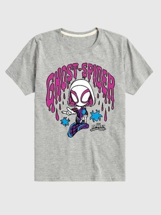 Camiseta infantil de manga curta Marvel Scribble Ghost Spider