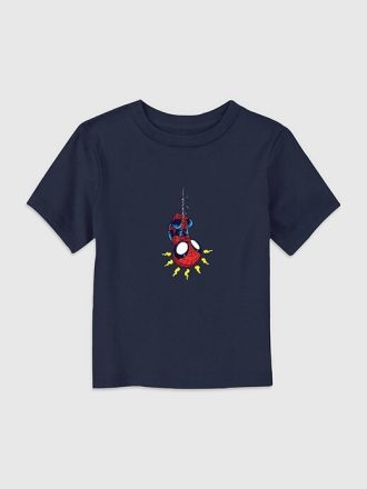 Camiseta infantil do Homem-Aranha retrô clássica com estampa gráfica
