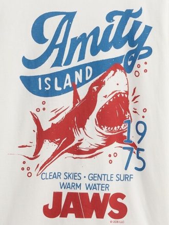 Camiseta infantil estampada de algodão orgânico pesado