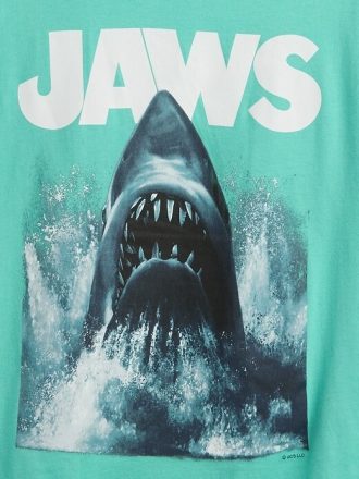 Camiseta infantil estampada de algodão orgânico pesado