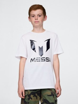 Camiseta infantil estampada do Messi