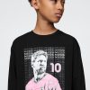 Camiseta infantil estampada do Messi