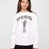 Camiseta infantil estampada do Messi