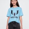 Camiseta infantil estampada do Messi