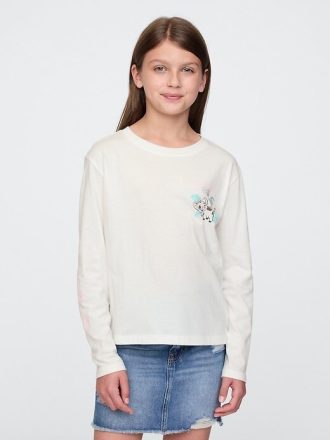 Camiseta infantil estampada Moana da Gap × Disney