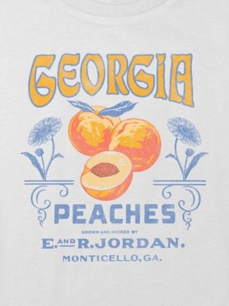 Camiseta infantil Georgia Peaches Graphic Boxy Crop