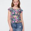 Camiseta infantil gola quadrada