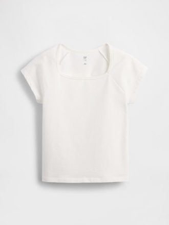 Camiseta infantil gola quadrada