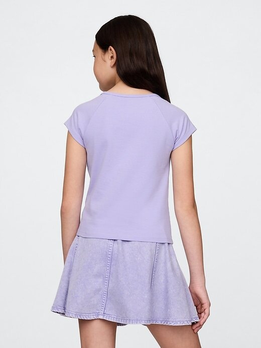 Camiseta infantil gola quadrada Camiseta infantil gola quadrada