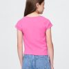 Camiseta infantil gola quadrada