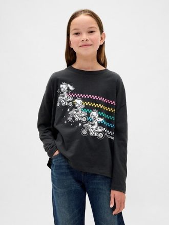 Camiseta infantil grande com estampa do Super Mario