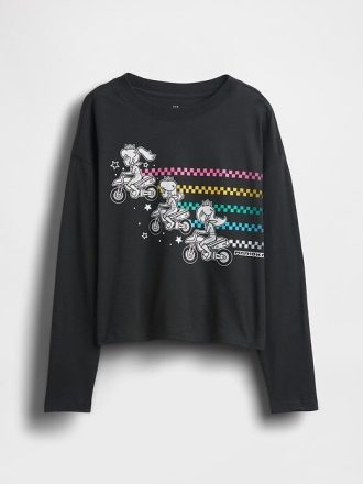 Camiseta infantil grande com estampa do Super Mario