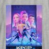 Camiseta infantil K-Pop Demon Hunters com pôster gráfico