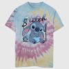 Camiseta infantil Lilo e Stitch com estampa tie-dye