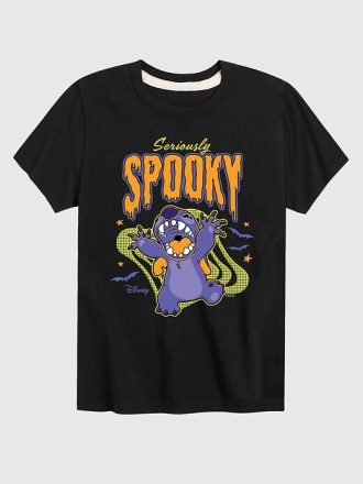 Camiseta infantil Lilo e Stitch Seriously Spooky de manga curta