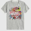 Camiseta infantil Marvel Avengers Doodle manga curta gráfica Camiseta infantil Marvel Avengers Doodle manga curta gráfica