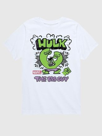 Camiseta infantil Marvel The Incredible Hulk Doodle manga curta gráfica