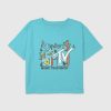Camiseta infantil MTV Butterfly Graphic Boxy Crop