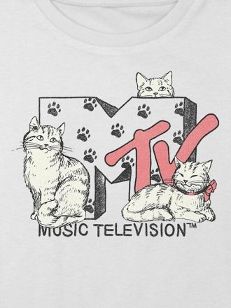 Camiseta infantil MTV Cats Graphic Boxy Crop