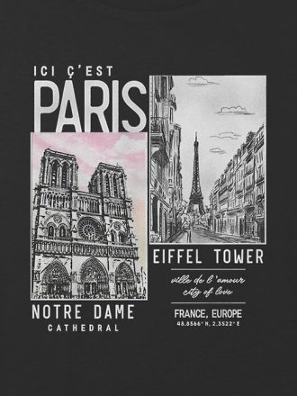 Camiseta infantil Paris Photography Graphic Boxy Crop