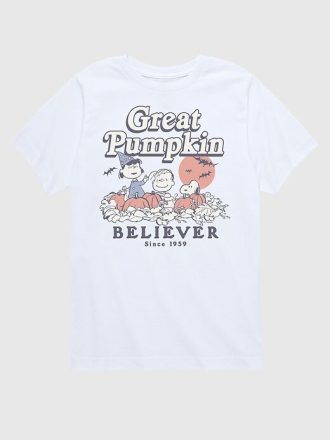 Camiseta infantil Peanuts Pumpkin Pals de manga curta Camiseta infantil Peanuts Pumpkin Pals de manga curta