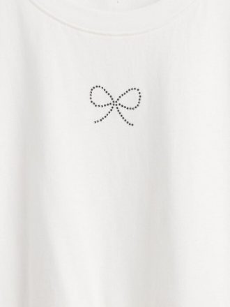 Camiseta infantil peplum gráfica