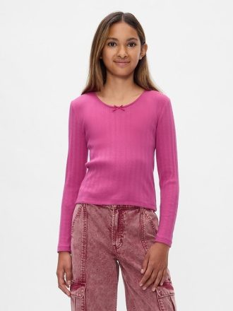 Camiseta infantil Pointelle